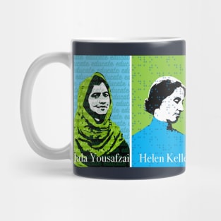 Feminists blue and green Mug